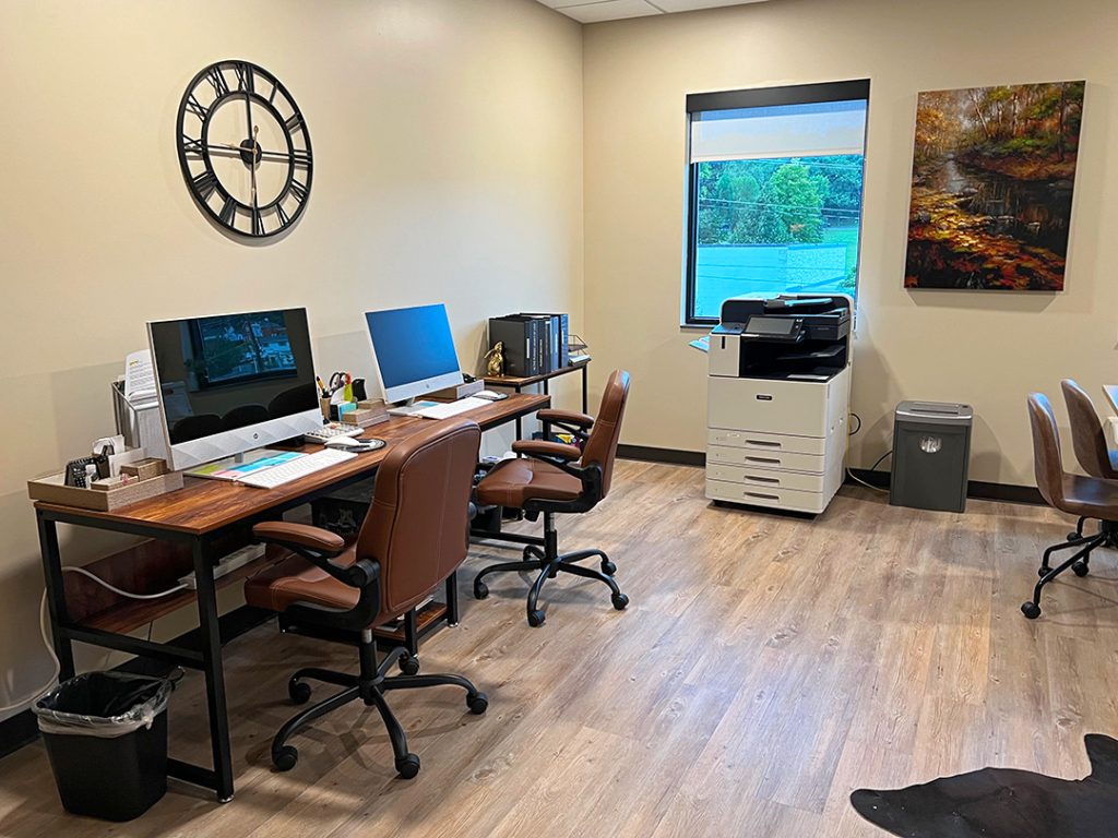 Beacon house mission control room.