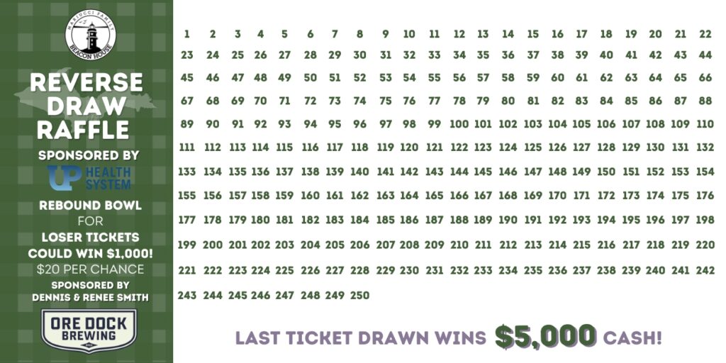 Reverse Raffle Draw Board